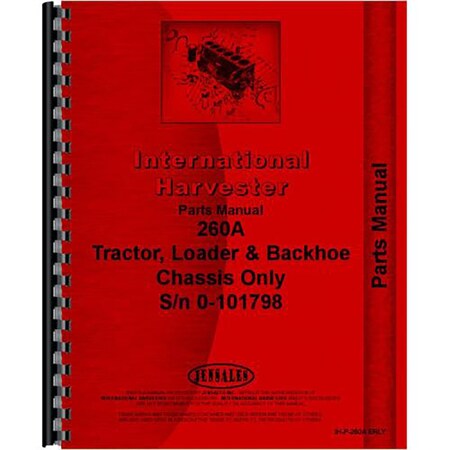 Crawler Parts Manual Fits International Harvester 260